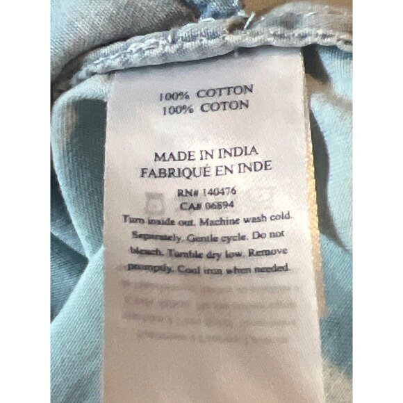 Faherty Queenie Embroidered Dress Chambray Blue XS Boho Cottage Core - Picture 8 of 9